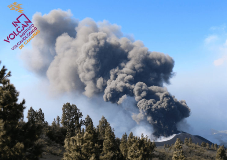 Imagen del volcán este mediodía / Involcan